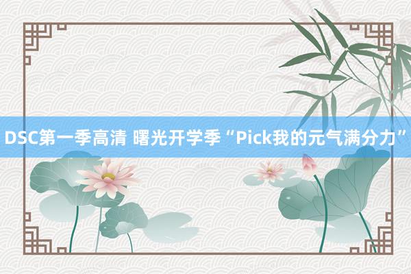 DSC第一季高清 曙光开学季“Pick我的元气满分力”