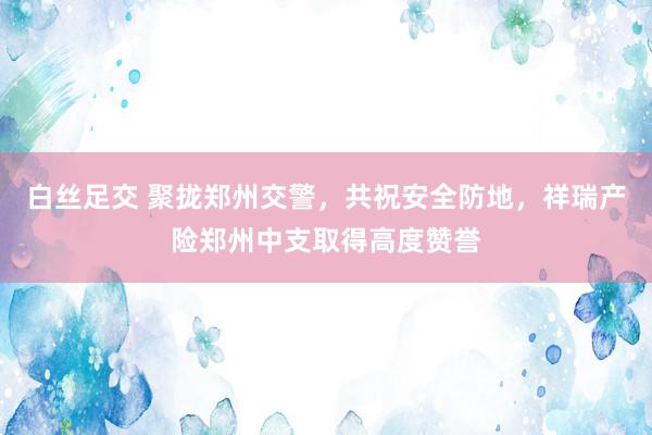 白丝足交 聚拢郑州交警，共祝安全防地，祥瑞产险郑州中支取得高度赞誉