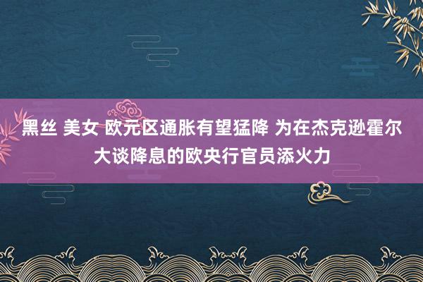 黑丝 美女 欧元区通胀有望猛降 为在杰克逊霍尔大谈降息的欧央行官员添火力