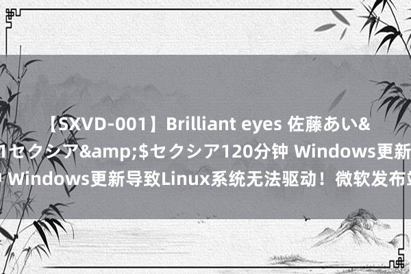 【SXVD-001】Brilliant eyes 佐藤あい</a>2006-11-01セクシア&$セクシア120分钟 Windows更新导致Linux系统无法驱动！微软发布竣工措置有商量